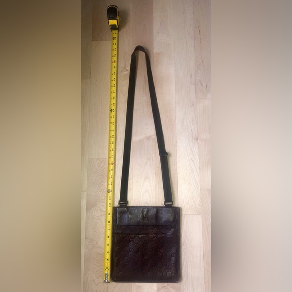 Gucci Messenger Bag - GG monogram brown leather cross body - Picture 9 of 9